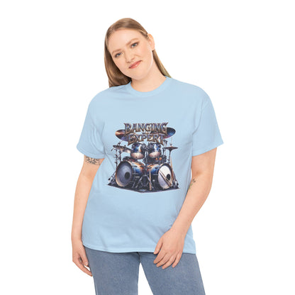 Drum Kit Illustration Tee | Banging The Drums Drummer Humor Graphic Tee