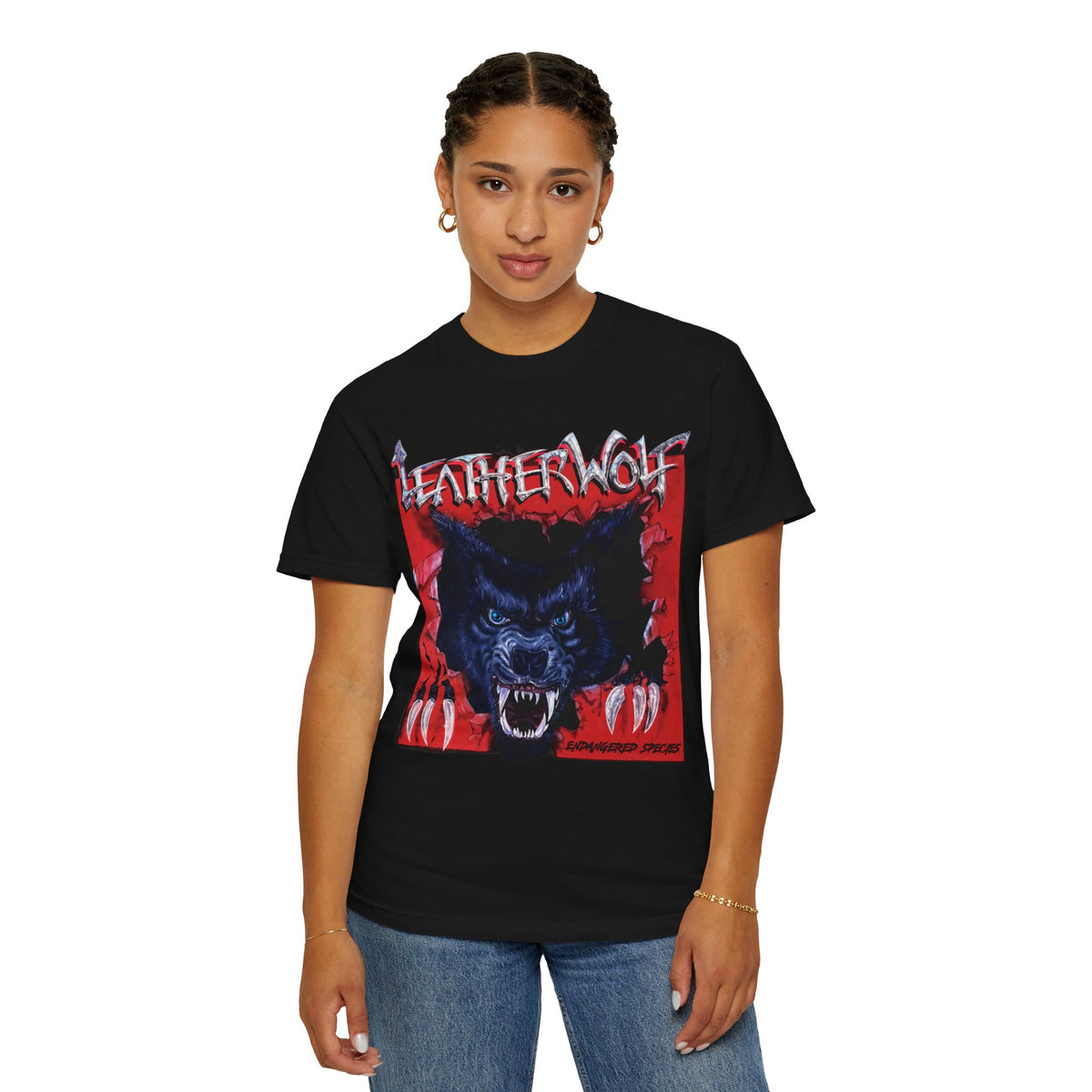 Leatherwolf Werewolf Graphic T-Shirt | Vintage Metal Band Artwork