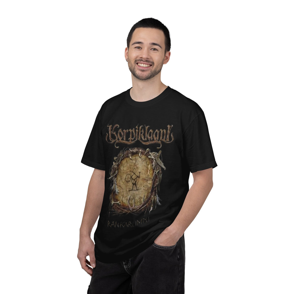Korpiklaani Nordic Rune Shield shirt | Rankarumpu Album Artwork Tee