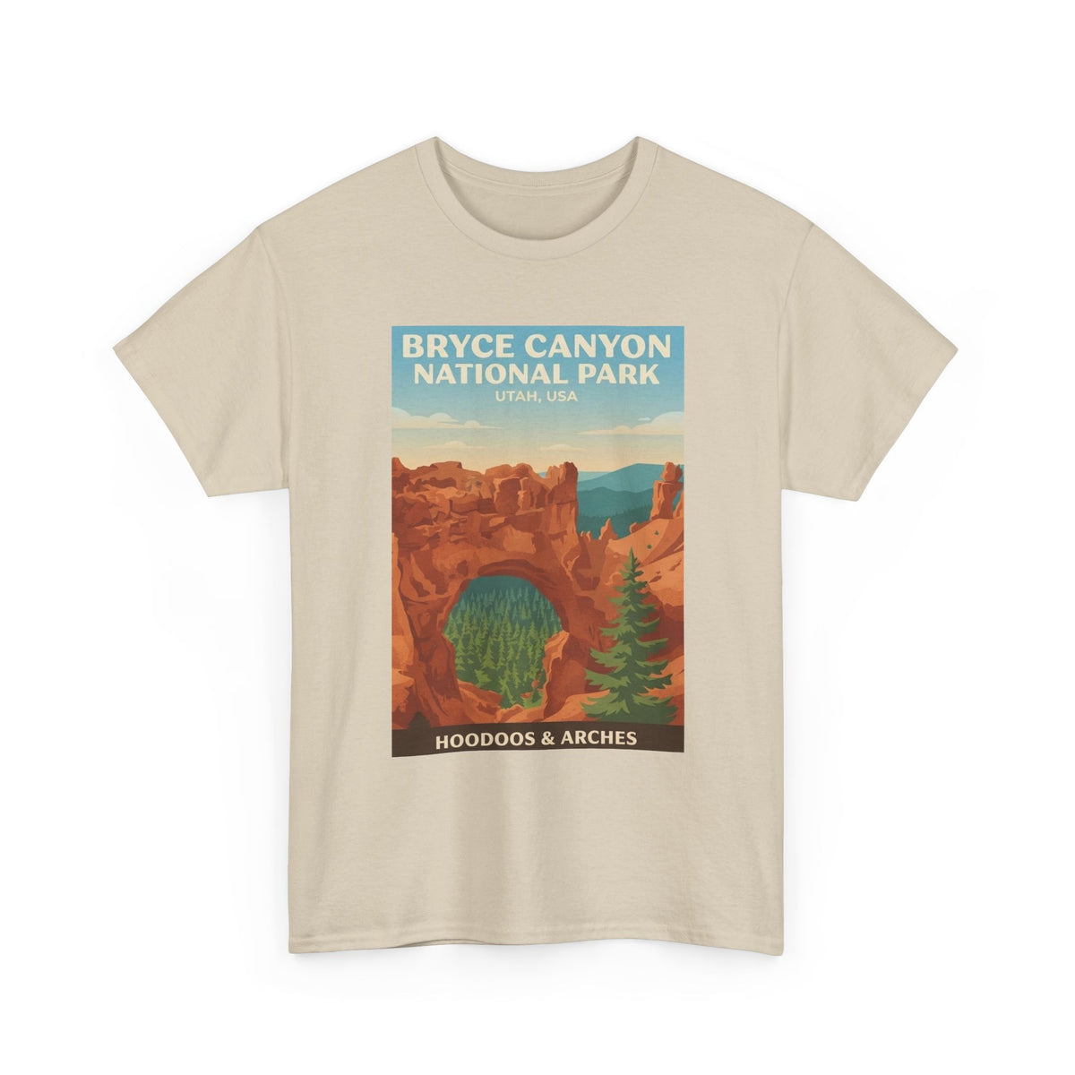 Bryce Canyon National Park Poster Tee | Hoodoos & Arches T-Shirt