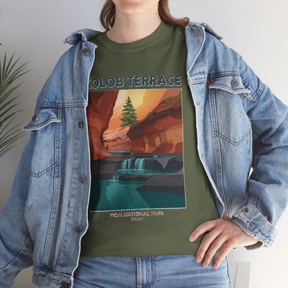 Camiseta de póster del Parque Nacional Kolob Terrace | Camiseta con paisaje del Cañón de Zion