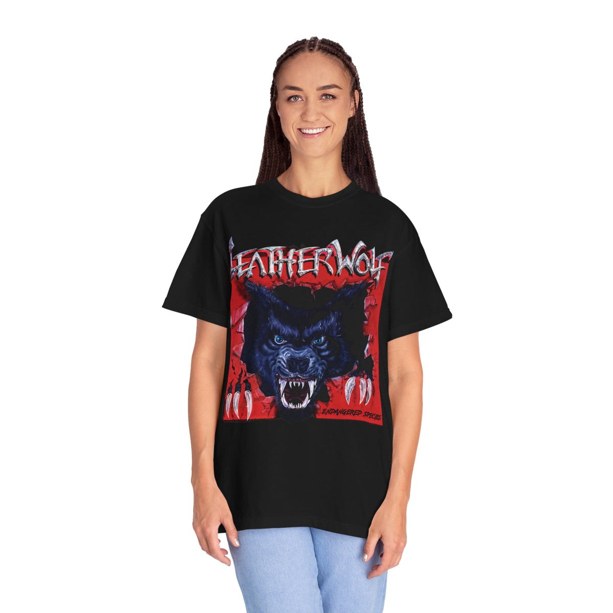 Leatherwolf Werewolf Graphic T-Shirt | Vintage Metal Band Artwork
