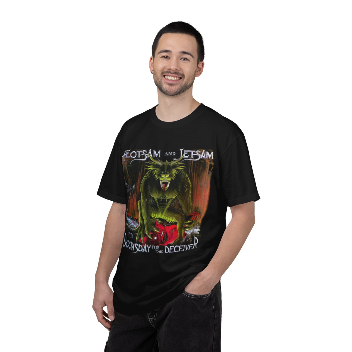 Flotsam & Jetsam Doomsday For the Deceiver Album Artwork T-Shirt | Thrash Metal Band Art Tee