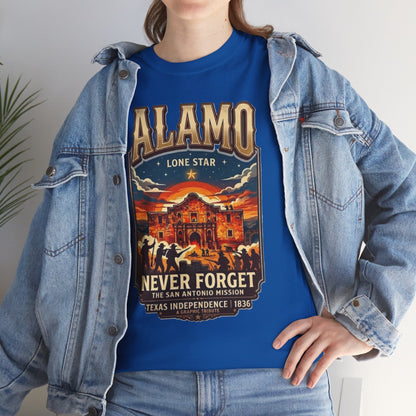 T-shirt Alamo Never Forget Texas Independence 1836