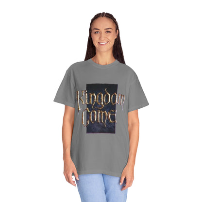 T-shirt logo en calligraphie gothique Kingdom Come | T-shirt de groupe de Hard Rock & Heavy Metal