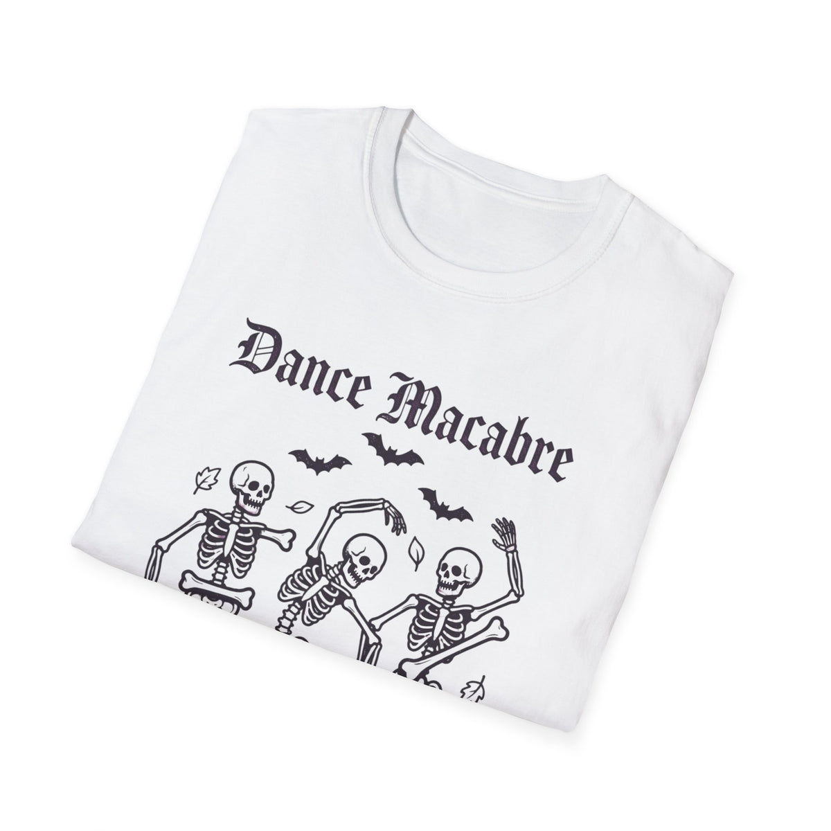 Dance Macabre skeletons T-Shirt | Halloween death dance skulls tee