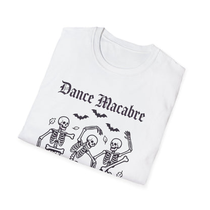 Dance Macabre skeletons T-Shirt | Halloween death dance skulls tee