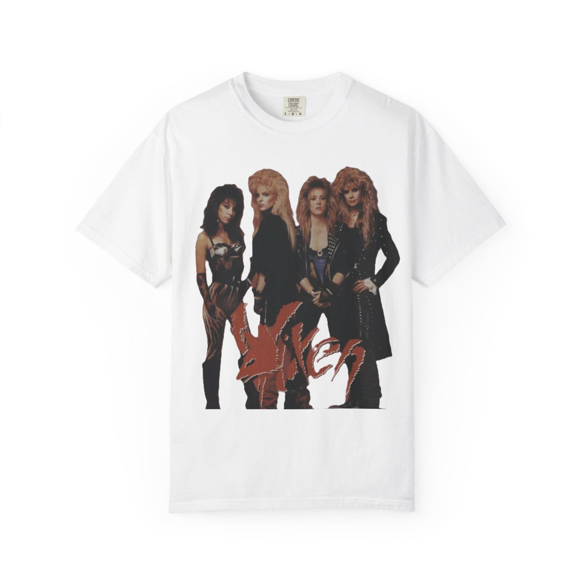 Camiseta con foto de la banda Vixen | Camiseta vintage de banda de rock femenina