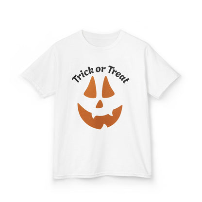 Trick or Treat Jack-o'-Lantern Kids Tee | Halloween Pumpkin Face