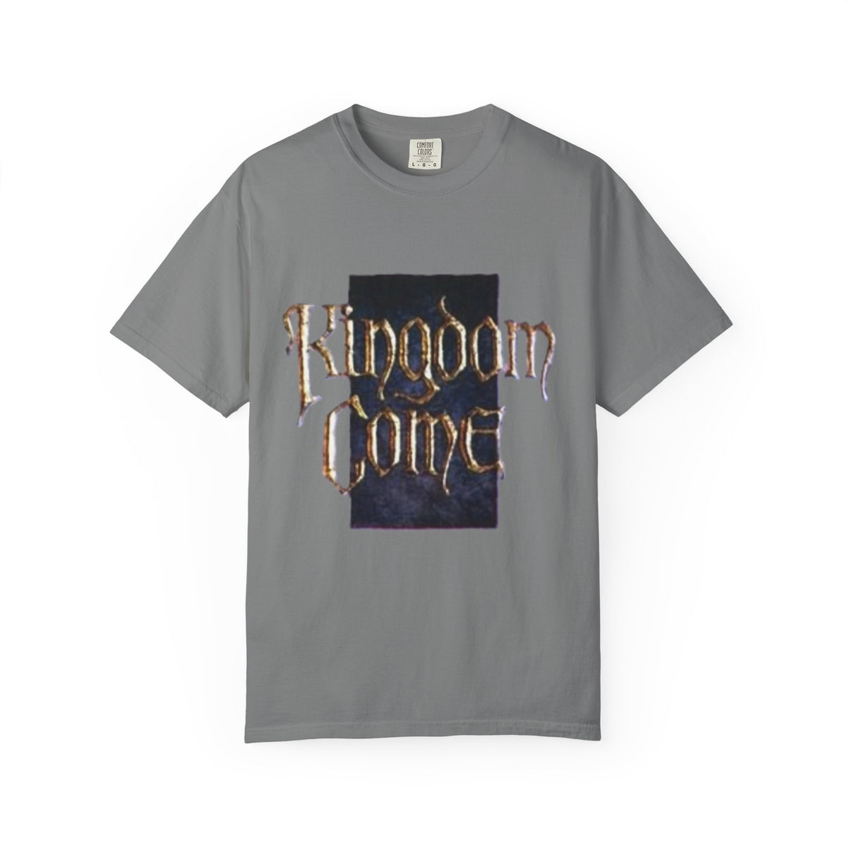 T-shirt logo en calligraphie gothique Kingdom Come | T-shirt de groupe de Hard Rock & Heavy Metal