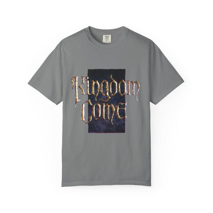 T-shirt logo en calligraphie gothique Kingdom Come | T-shirt de groupe de Hard Rock & Heavy Metal