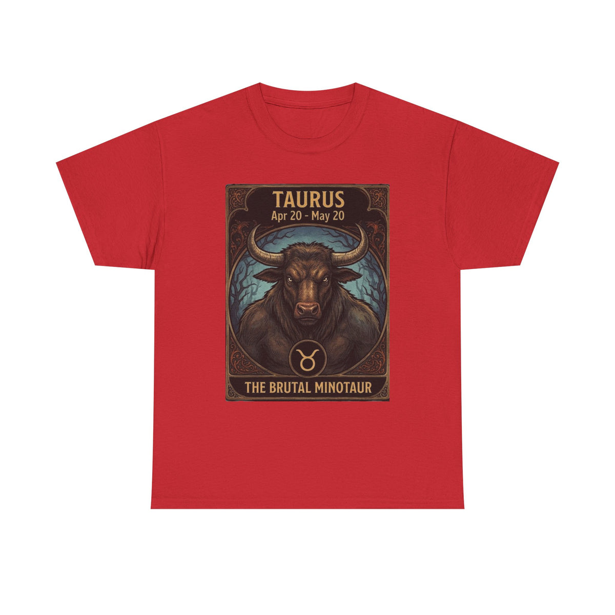 Taurus Minotaur Illustration Tee | Halloween Zodiac Bull Astrology Shirt