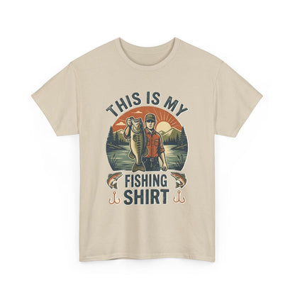 This Is My Lucky Fishing Shirt Tee | Vintage Fisherman Lake Design