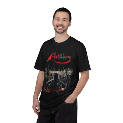 T-shirt avec la pochette de l'album By Inheritance d'Artillery | t-shirt vintage de groupe de thrash metal old school