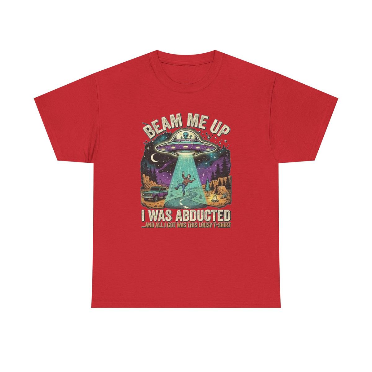Beam Me Up Alien Abduction Tee | Retro UFO, Space Humor