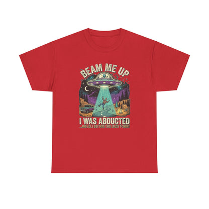 Beam Me Up Alien Abduction Tee | Retro UFO, Space Humor