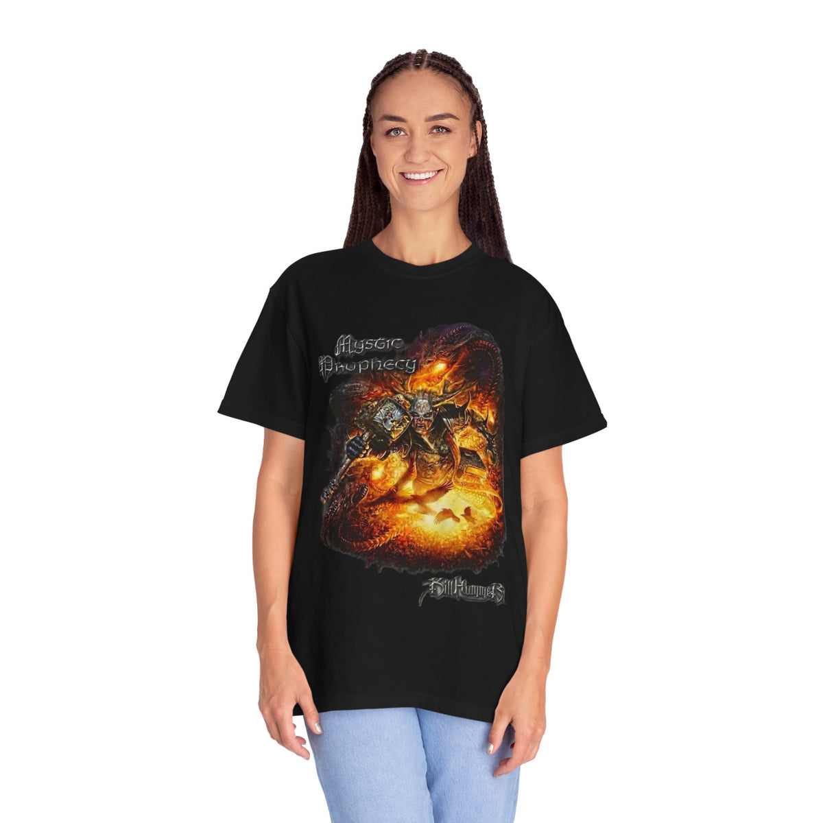 Mystic Prophecy Killhammer Album Artwork | Heavy Metal Gothic Graphic Tee