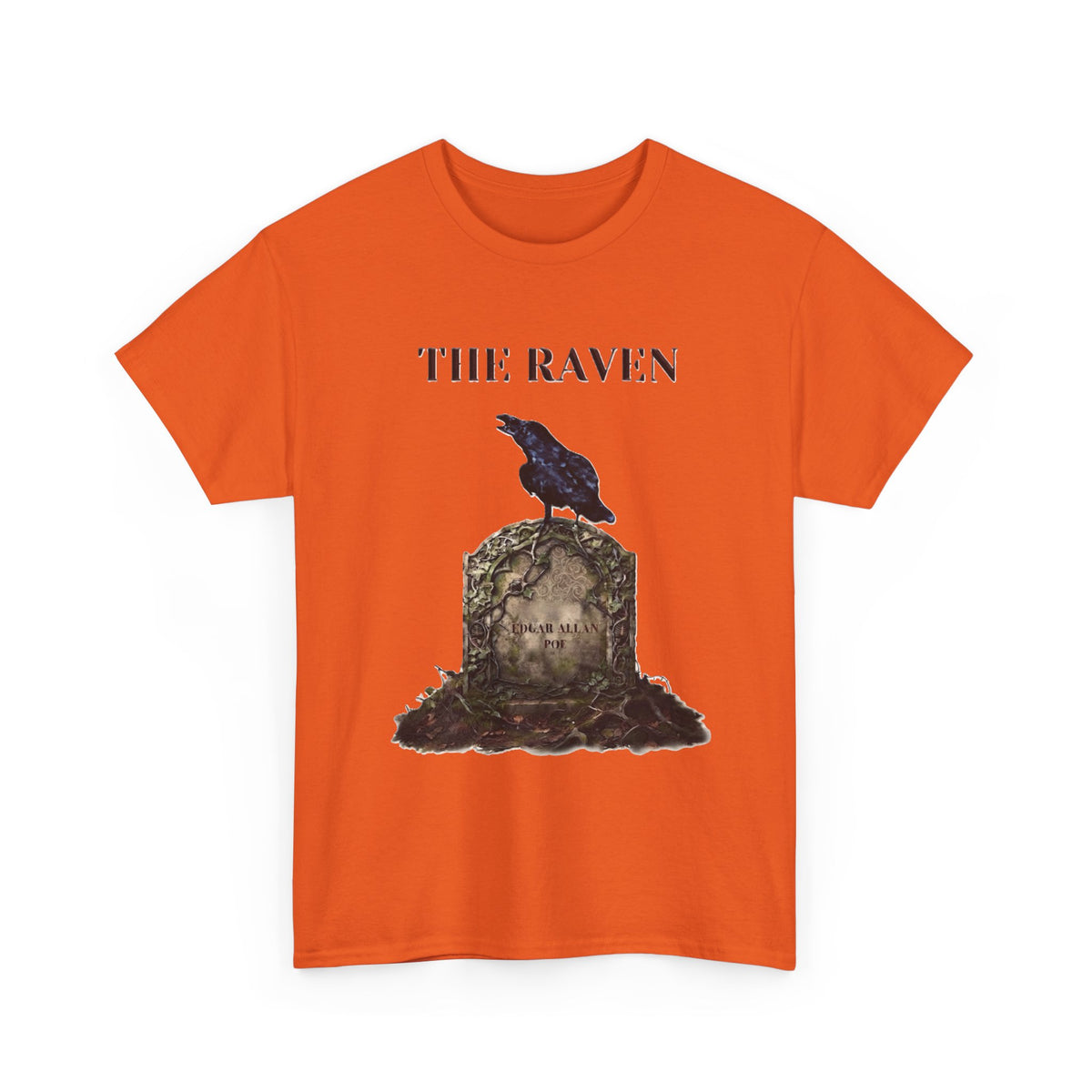 The Raven skull illustration T-Shirt | Edgar Allan Poe literary tee