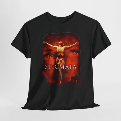 Stigmata Crucifixion Graphic Tee | Religious Horror Movie Poster Shirt