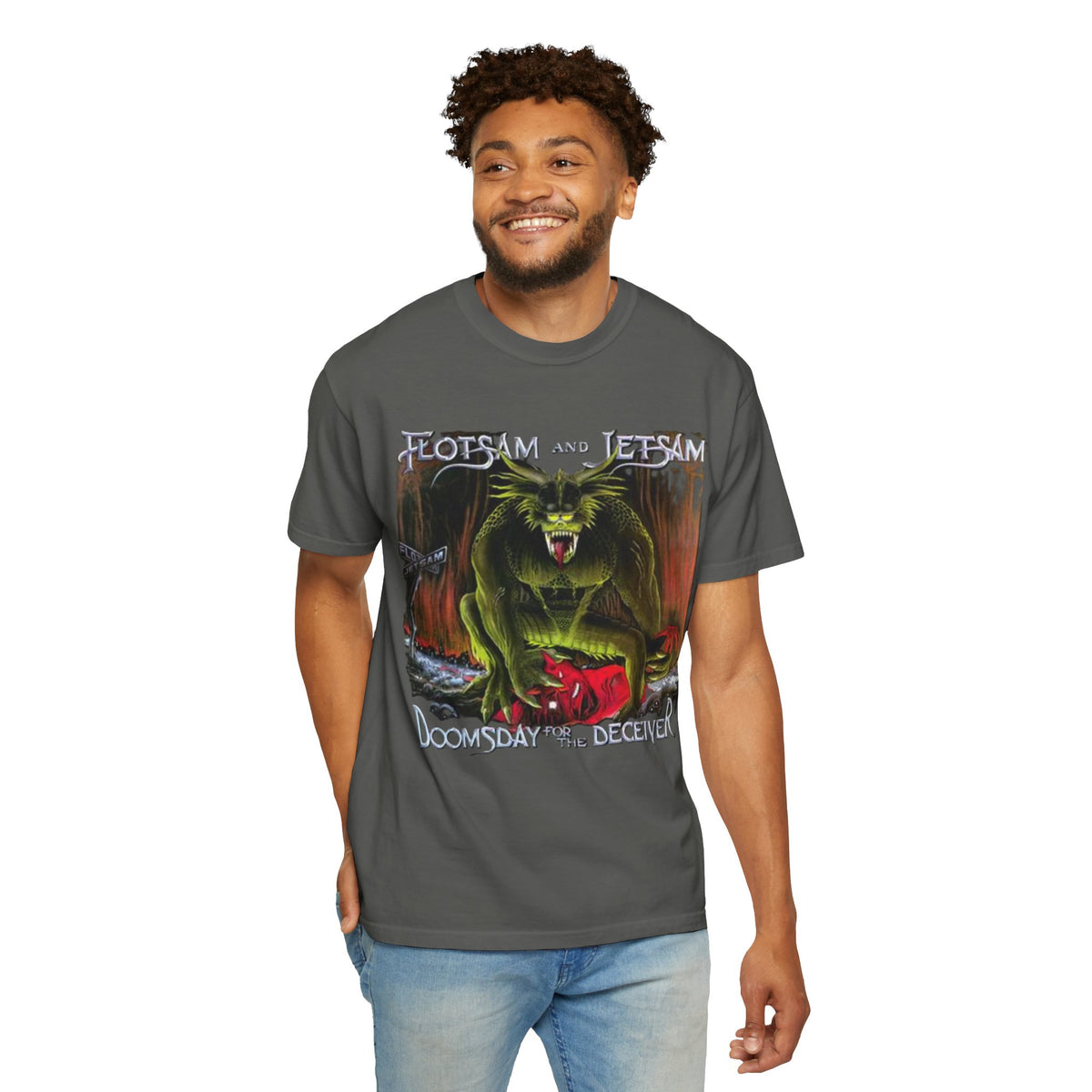Flotsam & Jetsam Doomsday For the Deceiver Album Artwork T-Shirt | Thrash Metal Band Art Tee