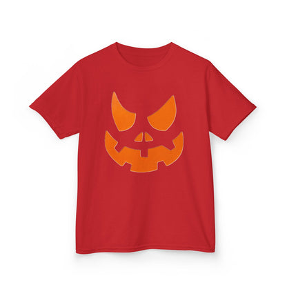 Jack-o'-Lantern Face Kids Tee | Halloween Pumpkin Shirt