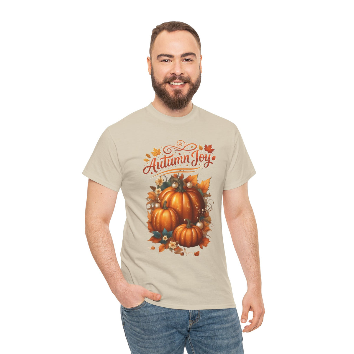 Autumn Joy Pumpkins T-Shirt | Fall Pumpkin Illustration