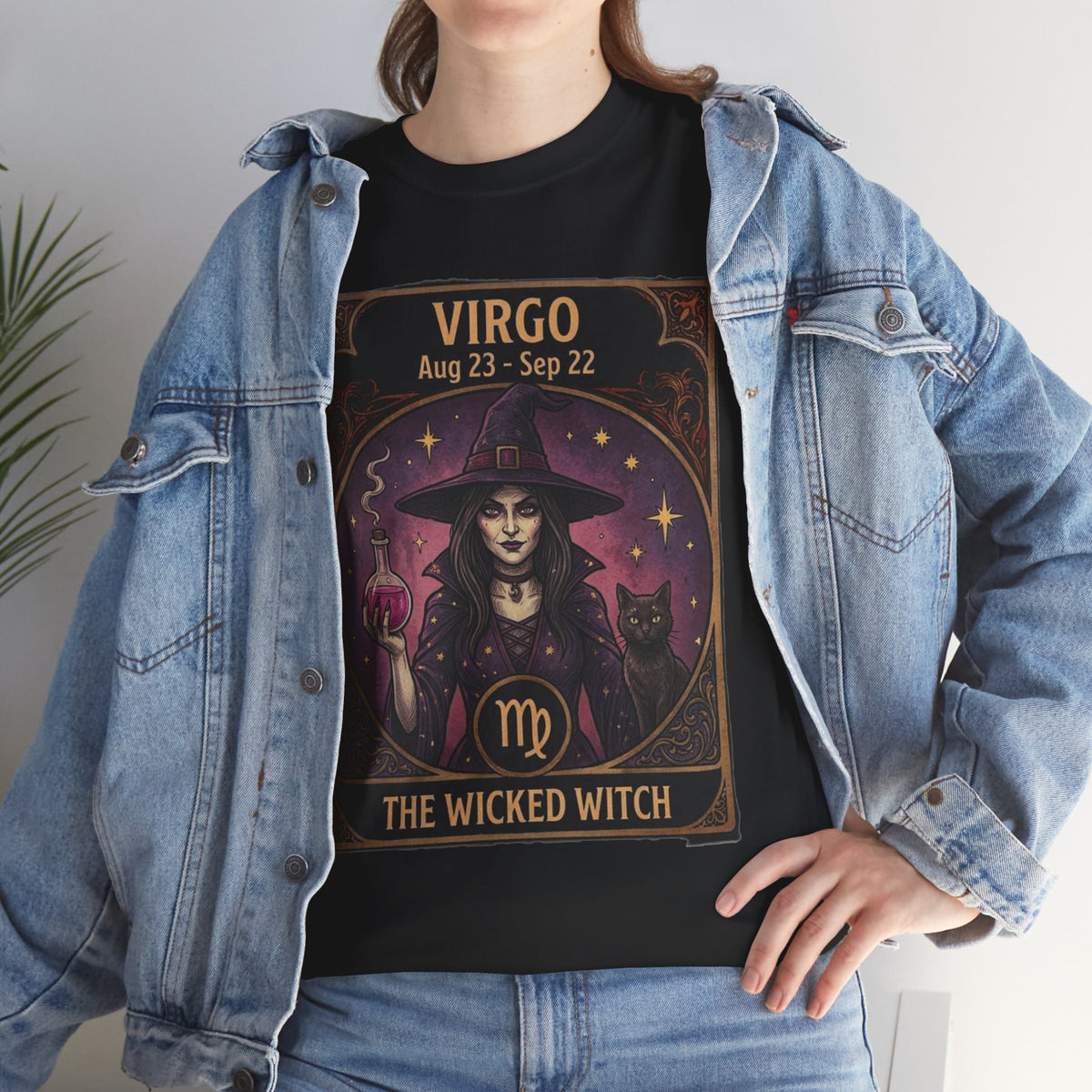 Camiseta Virgo Wicked Witch | Camiseta de Virgo de astrología del zodiaco de Halloween