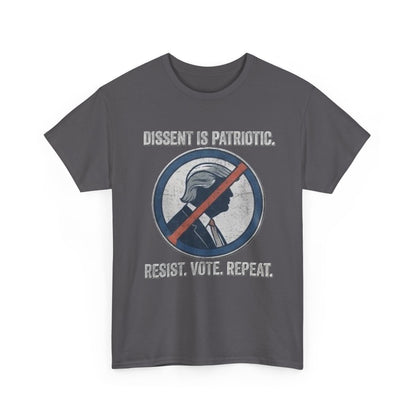 T-shirt « La dissidence est patriotique, résistez, votez, recommencez » | Haut pour manifestation politique