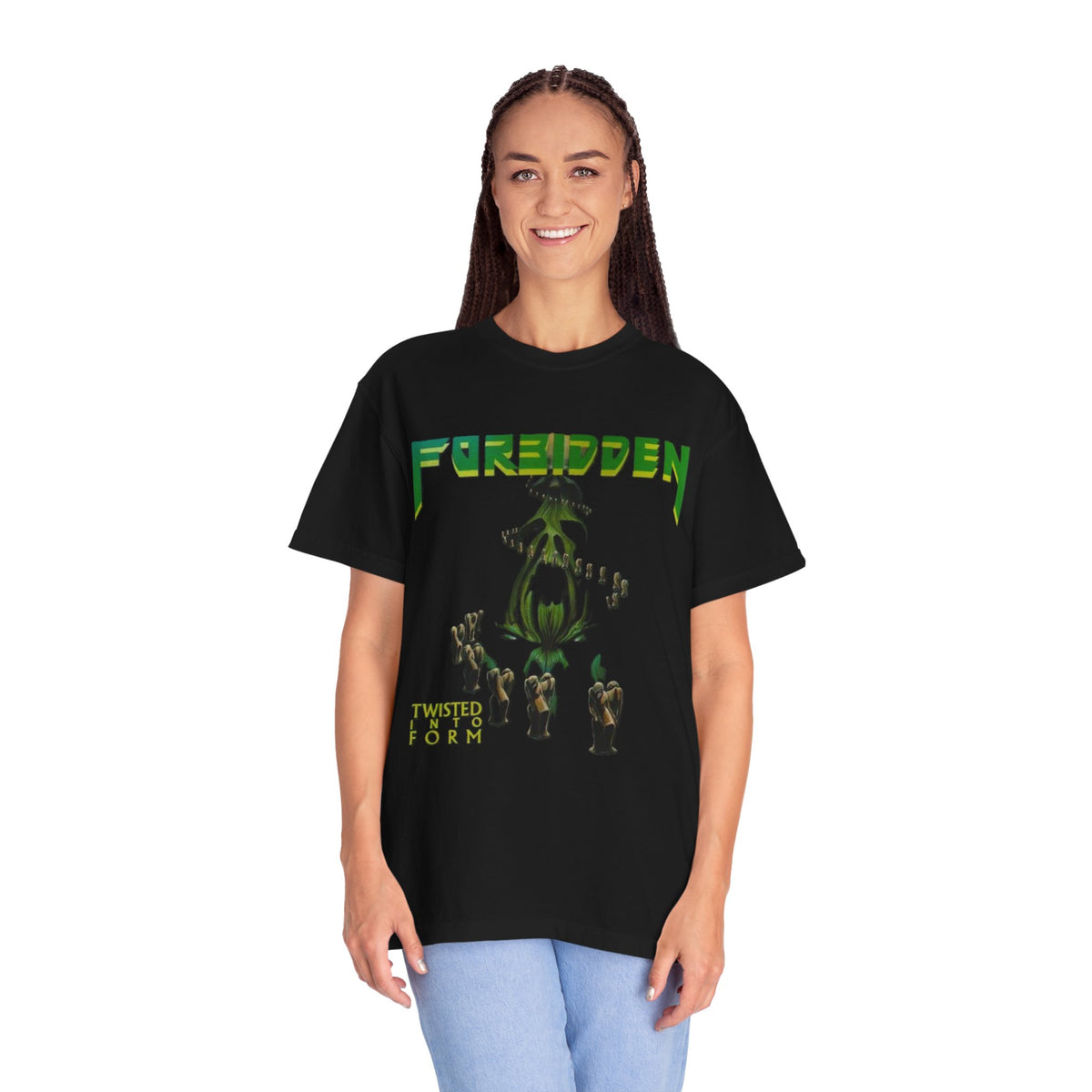 Forbidden Twisted Into Form Album Cover T-shirt | Heavy Metal Graphic Tee