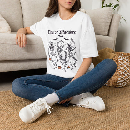 Dance Macabre skeletons T-Shirt | Halloween death dance skulls tee