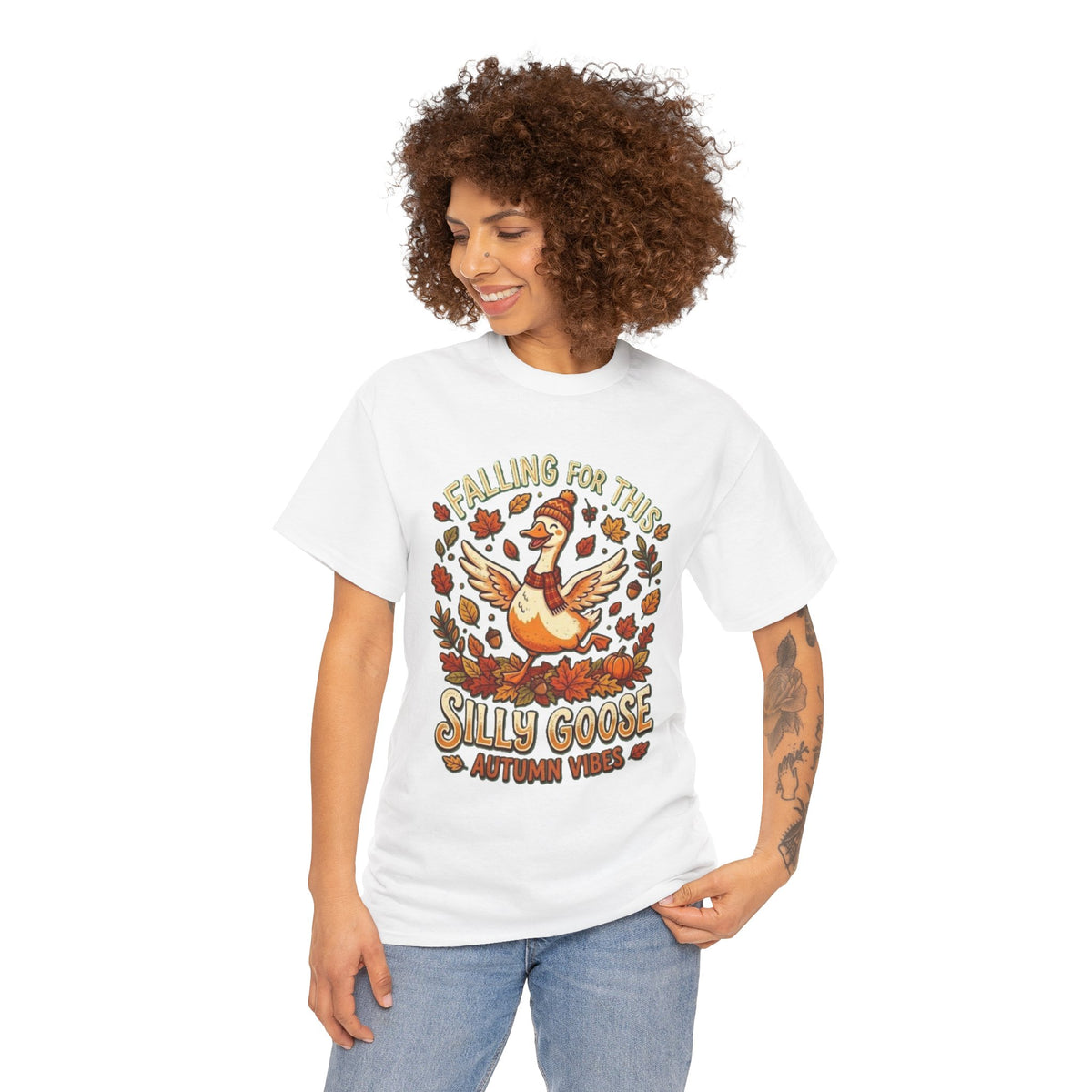 Camiseta de Otoño "Silly Goose" | Enamorada de esta temporada, Hojas de Acción de Gracias