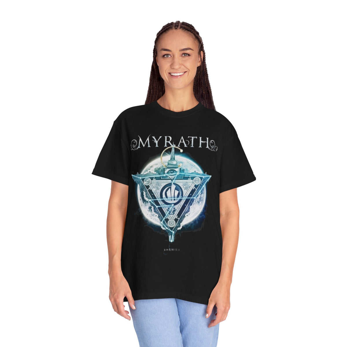 Myrath band logo T-Shirt | Shehili Album Artwork moon emblem metal band tee