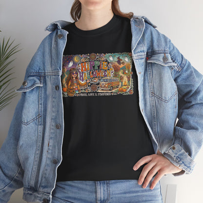 T-shirt graphique psychédélique nature hippie / T-shirt Halloween hippie