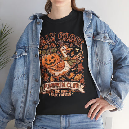 Silly Goose Pumpkin Club Tee | Fall Pumpkin Halloween Shirt