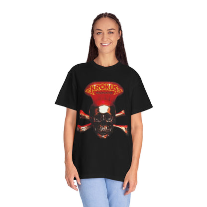 T-shirt Krokus tête de mort avec tibias croisés | T-shirt vintage de groupe de rock