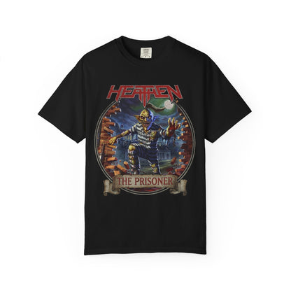 T-shirt avec pochette de l'album The Prisoner de Heathen | T-shirt graphique de groupe de Heavy Metal