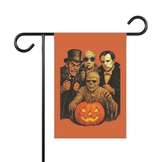 Classic Movie Monsters Pumpkin Garden Flag | House Banner
