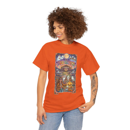 T-shirt d'Halloween hippie Boo-dstock | Tee-shirt d'Halloween effrayant hippie