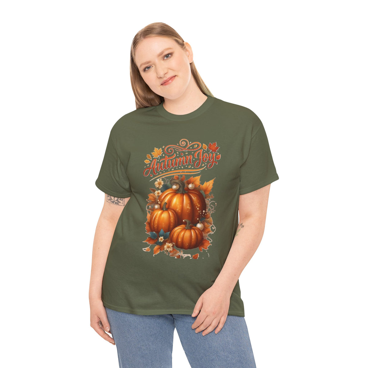 Autumn Joy Pumpkins T-Shirt | Fall Pumpkin Illustration