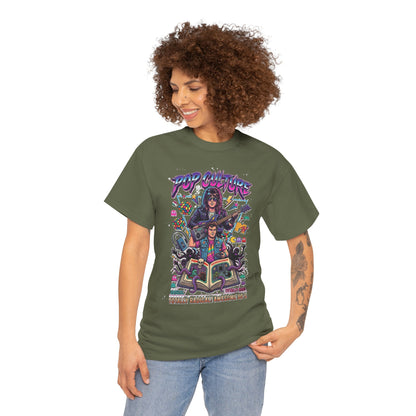 Camiseta con ilustración de banda de rock retro de los 80 | Gráfico de fantasía con guitarra vintage