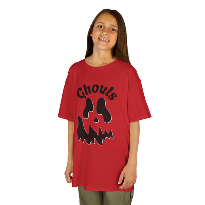 Ghouls Skull Kids Tee | Halloween Spooky Pumpkin Face
