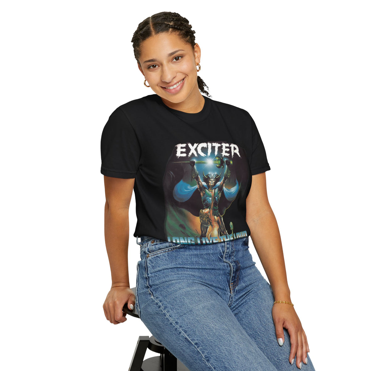 Exciter Metal band art T-shirt | Long Live the Loud graphic tee