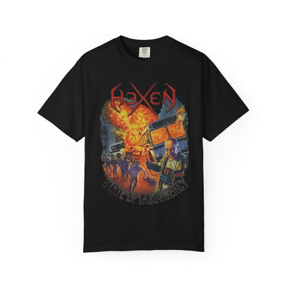 HeXen State Of Insurgency Artwork T-Shirt / American Thrash Metal Band Tee
