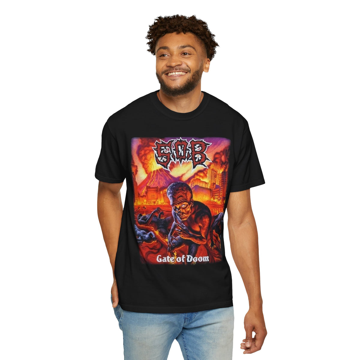 S.O.B Gate of Doom Album Artwork T-Shirt / Thrashcore Punk Band Tee