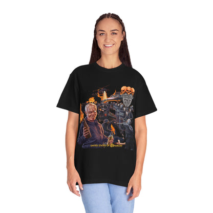 Camiseta con la portada del álbum United States Of Anarchy de Evil Dead | Camiseta gráfica de calavera de Thrash Metal estadounidense de Evil Dead