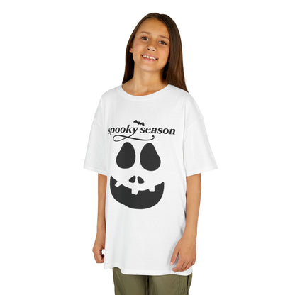 Camiseta infantil "Spooky Season" con Jack-o'-Lantern | Camiseta de calabaza de Halloween