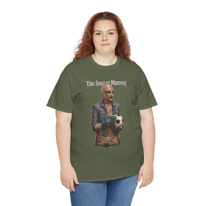 T-shirt Soccer Mommy | Illustration de joueur vintage, t-shirt pour fan de football