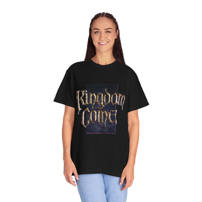 T-shirt logo en calligraphie gothique Kingdom Come | T-shirt de groupe de Hard Rock & Heavy Metal