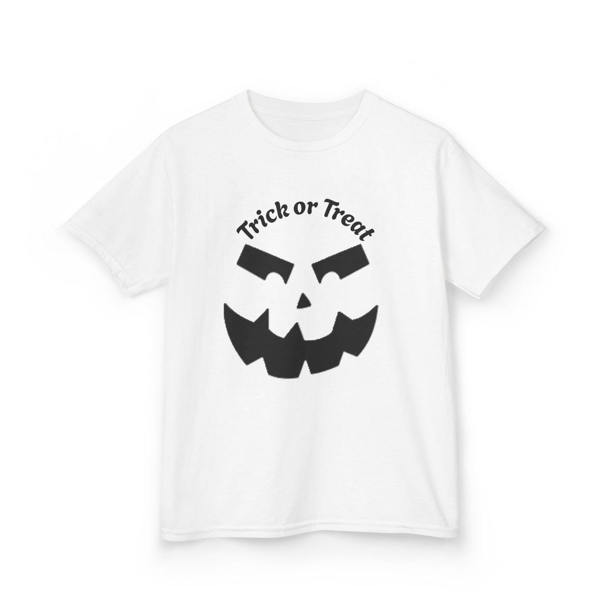 Jack-O'-Lantern Face Trick or Treat Kids Tee | Halloween Pumpkin Shirt