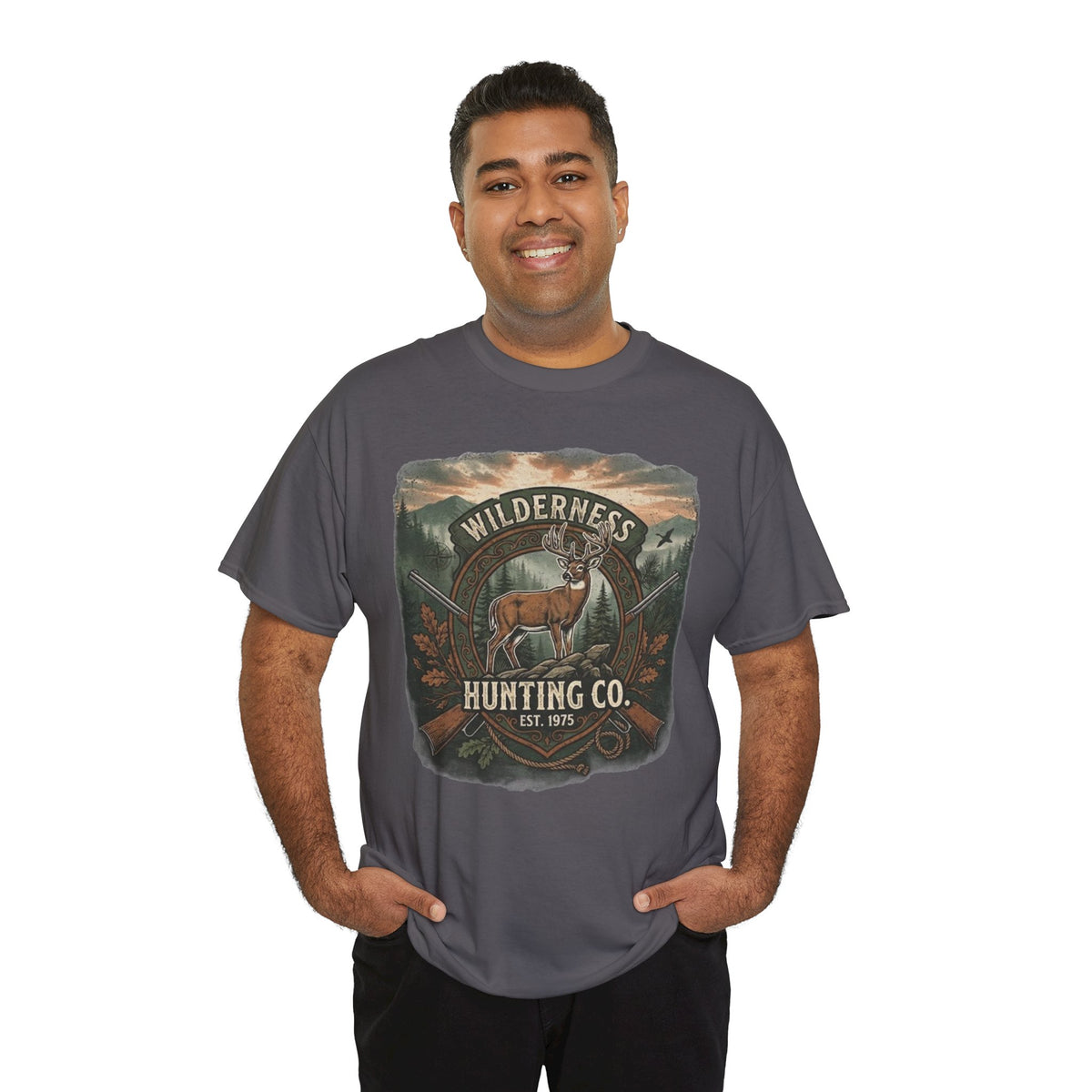 Wilderness Hunting Co. deer graphic Tee | vintage outdoors hunter shirt